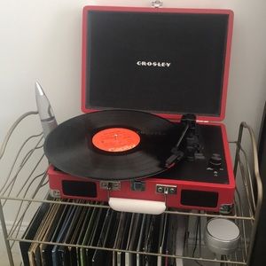 💥 RED CROSLEY RECORD PLAYER 💥
